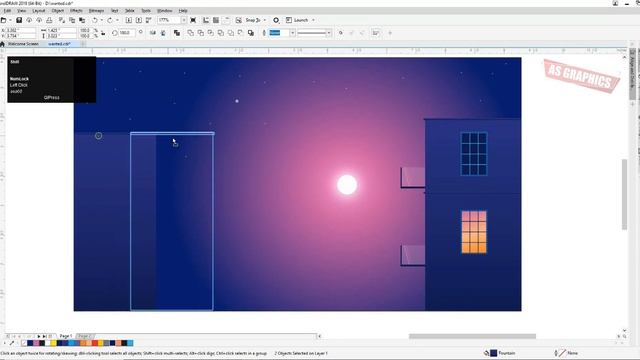CorelDraw Tutorial 2021 | Beautiful Night Scene illustration | Coreldraw by As Graphics смотреть онлайн