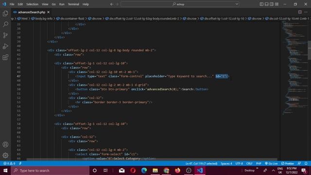 Design a Responsive product searching page using HTML,  CSS, JavaScript and Bootstrap  | Task 18