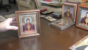 Икона Неупиваемая Чаша Богородица г. Серпухов Высоцкий монастырь