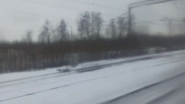 Поездка на электропоезде ЭТ2М 099 Рейс Волховстрой 1 - Санкт-Петербург.