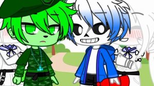 ¶∆¶ Flaky x Flippy and Sans x Frisk || Htf and Undertale || Frans || Gacha club ¶∆¶