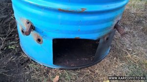 Садовая печка из бочки по методу Максимыча