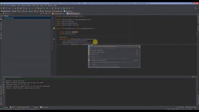 Android TextView setText. смотреть онлайн