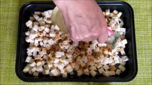 Как приготовить ВКУСНЫЕ КИРИЕШКИ! ПРОСТОЙ, ВКУСНЫЙ РЕЦЕПТ из сухого хлеба в духовке.