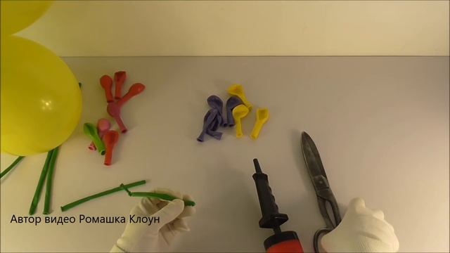 СТОЙКА ИЗ ШАРОВ С ЦВЕТАМИ своими руками Flower Balloon Bouquet Tutorial