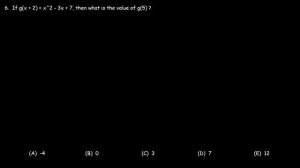 Evaluating Functions and Solving Basic Equations - Algebra - SAT Math Part 1