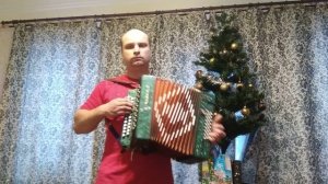 Песня зима у леса на опушке на гармони.