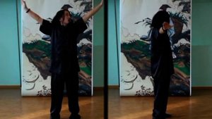 Синий Дракон Прогибает Поясницу  Упражнение для тренировки тройного обогревателя