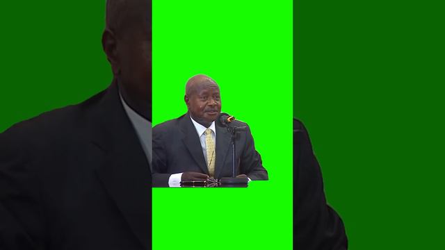 MUSEVENI - THE MOUTH IS FOR EATING GREEN SCREEN