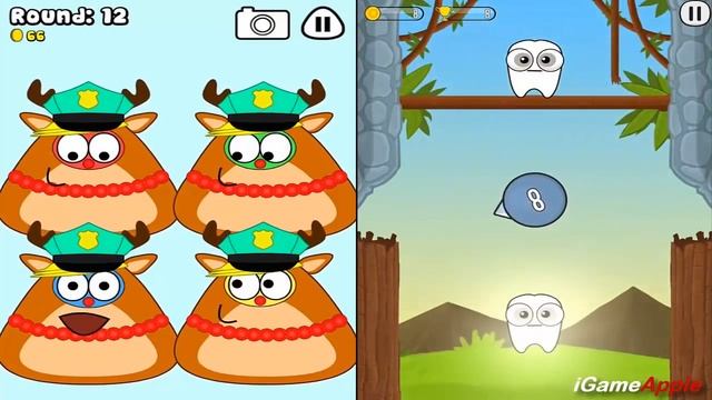 Pou VS Tooth Virtual Pet Gameplay Great Makeover for Children HD