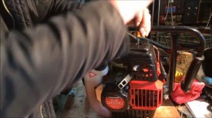 Практически новый Мото-бур ,,MAX-CUT,, Заводится но долго не работает, глохнет!(