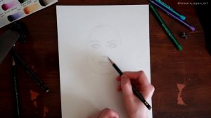 Рисуем Анджелину ДЖОЛИ | Приёмы рисования ЛИЦА