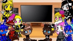 Fnaf 1 and 2 react to I'm the purple guy and Darkest desire