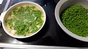 Суп пюре из замороженого горошка. Люблю такие простые рецепты