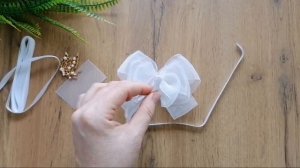 Воздушные бантики из ОРГАНЗЫ/как сделать БАНТ из ОРГАНЗЫ с хвостиками