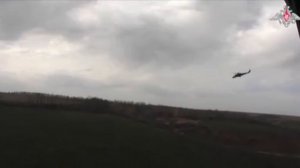 Работа вертолёта Ми-35М.