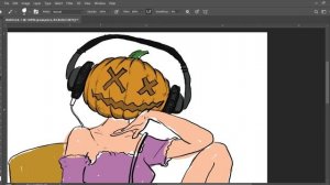 #photoshop | Halloween girl (#speedart) | #SankalpaChakraborty