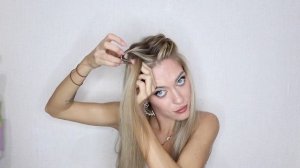 КРАСИВАЯ ОБЪЕМНАЯ ПРИЧЕСКА НА РАСПУЩЕННЫЕ ВОЛОСЫ | BRAIDED HALF UP HALF DOWN HAIRSTYLE