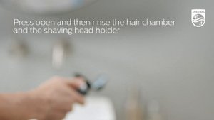 How to clean your Philips Shaver S5000 and S7000 under the tap