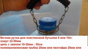 Вечная ручка для пластиковой бутылки 5 или 10л