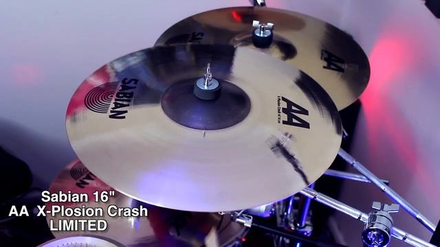 Sabian 16" AA X-Plosion Crash - Brilliant (Demo Sound Test) смотреть онлайн