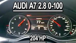 Audi A7 2.8 2011 0-100 km\h