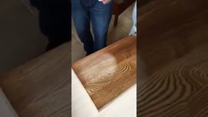 Реставрация деревянной лестницы, окрашенной Твердым маслом LEINOS арт. 290