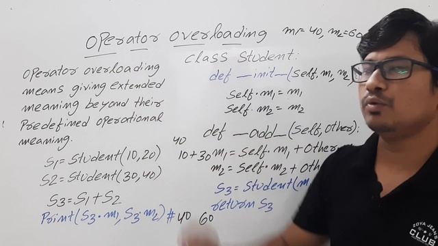 L 66: OPERATOR OVERLOADING | WHAT IS OPERATOR OVERLOADING | PYTHON COURSE | POLYMORPHISM