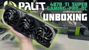 Распаковка обзор Palit RTX 4070 ti super Gaming Pro OC