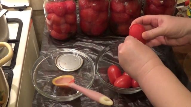 Помидоры в томатном соке на зиму  Вкусная заготовка