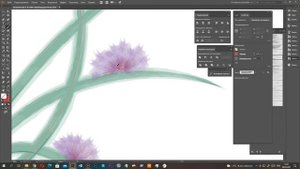 Рисуем акварельными кистями в Иллюстраторе.Paint with watercolor brushes in Illustrator.