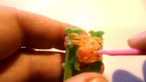 Как плести АПЕЛЬСИНЫ для обезьянок из резинок на рогатке I ORANGE rainbow loom bands