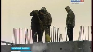Строительство моста через реку Армань