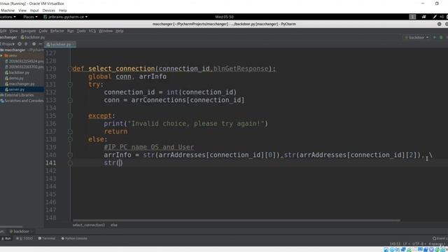 Interact with connection | Creating Undetectable Backdoor with Python | HackVenom