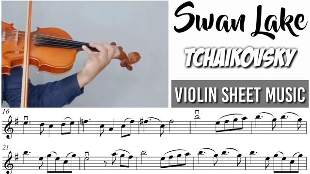 Free Sheet  Swan Lake - Tchaikovsky  Violin Sheet Music