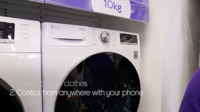 LG TurboWash with AI DD V7 F4V709WTSE WiFi-enabled  1400 Spin Washing Machine - White - Quick Look