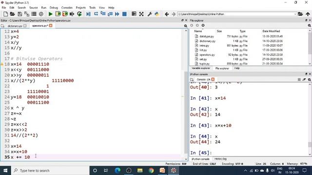8. Python Basics | Operators in Python | Operators Precedence