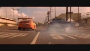 момент из кинофильма форсаж1 чарджер и супра charger  supra drag toyota dodge