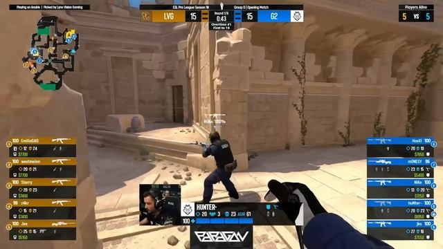 ПЕРВАЯ ИГРА G2! G2 vs LYNN VISION - ESL Pro League S18: Group Stage - ЛУЧШИЕ МОМЕНТЫ МАТЧА! CS:GO