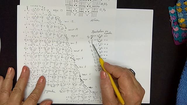 Платье "Голубая мечта". Мастер-класс по вязанию крючком от О. С. Литвиной.