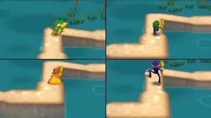 Mario Party 7 - 8 Player Ice Battle - Yoshi Mario All Mini Games (Brutal) (Deluxe Cruise)