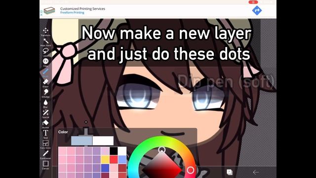 Full face gacha edit you can do under 5 minutes || Gacha Tutorial || IbispaintX