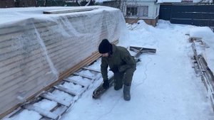 Как сделать жираф для подъема стены каркасного дома?