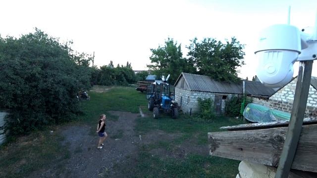 Видеонаблюдение 360° без проводного интернета через  телефон за техникой, складом, гаражом, дачей