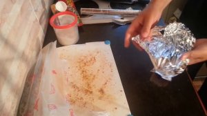 Запеченная рыба в фольге (на углях)