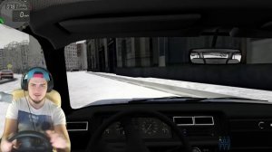 ЗИМНИЙ ДРИФТ на ВАЗ 2107 - City Car Driving с РУЛЕМ