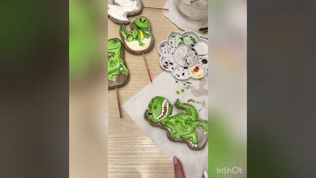 Имбирные пряники "Семья Динозавров"