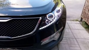 ДХО + Светодиодные поворотники Kia Sportage 3