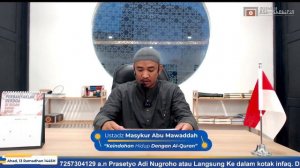 Ustadz Masykur Abu Mawaddah - KEINDAHAN HIDUP DENGAN AL-QURAN