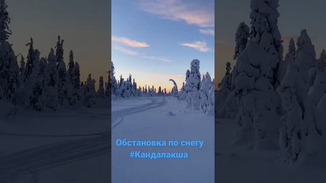 Кандалакша. Снегоходы. Обстановка по снегу